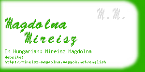 magdolna mireisz business card